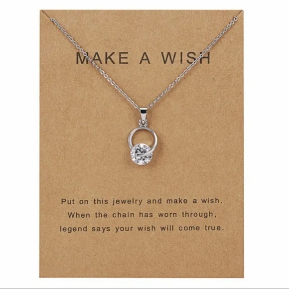 NEW Engagement Ring Make a Wish Fashion Pendant - Picture 3 of 3